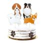 Preview: Hunde Kuchendeko - ECO Friendly